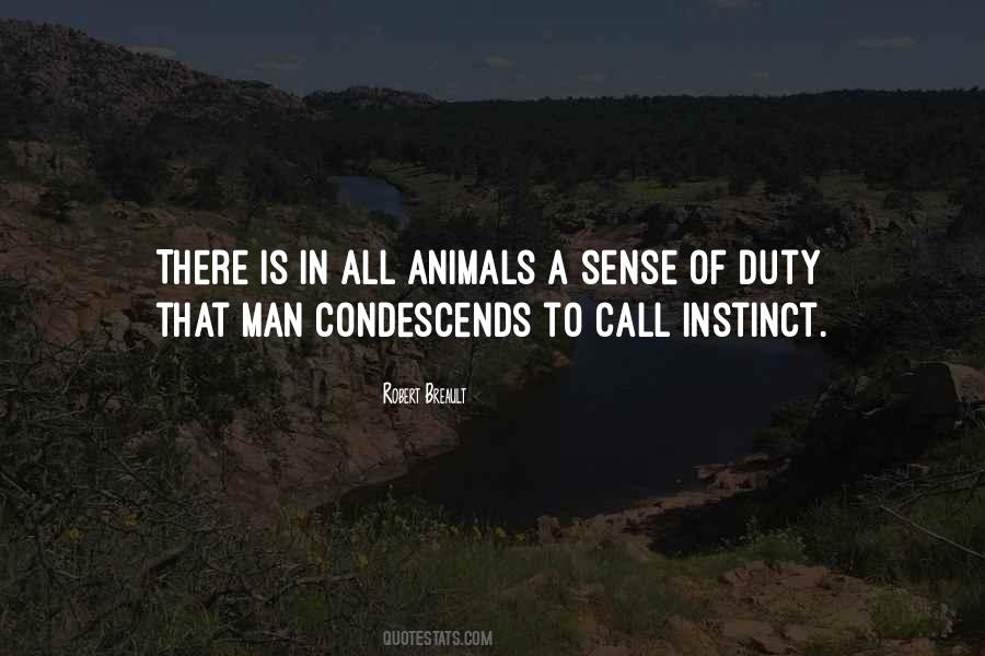 Animal Sense Quotes #992283