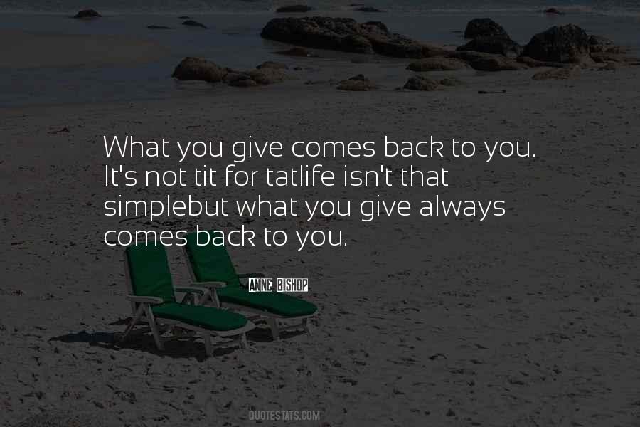 Always Give Back Quotes #1512195