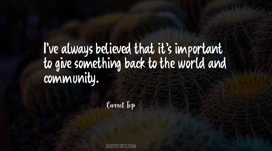 Always Give Back Quotes #189889