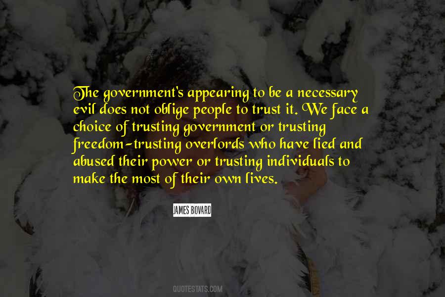 Trusting Government Quotes #1731158