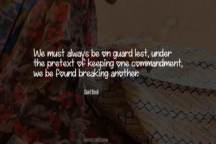 Always On Guard Quotes #676280