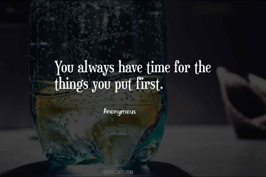 Always Put You First Quotes #355344