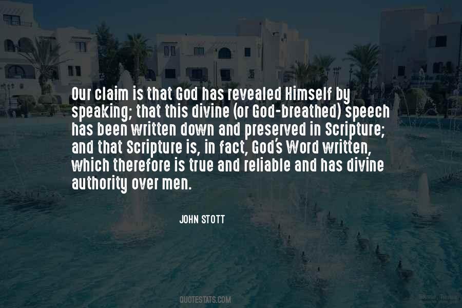 Scripture Is God Quotes #807599