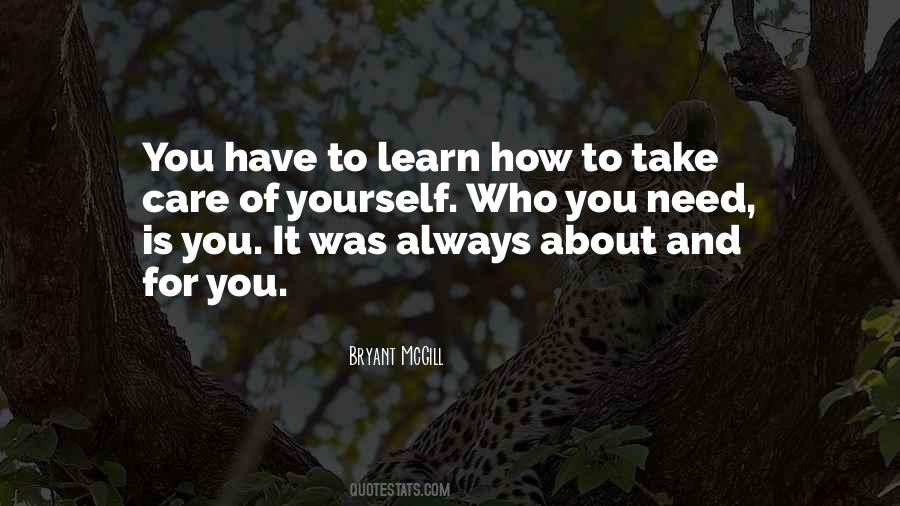 Always Take Care Of Yourself Quotes #170925