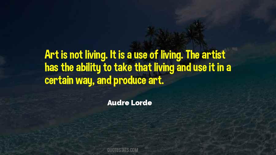 Living In Art Quotes #841365
