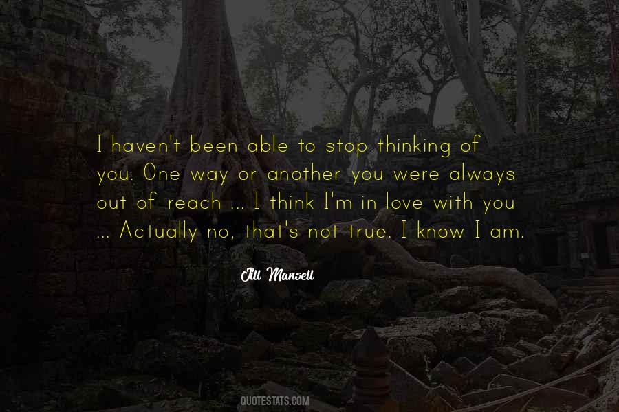 Always Thinking Of You Love Quotes #1121864