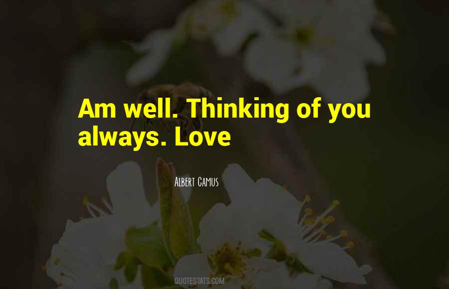 Always Thinking Of You Love Quotes #230316