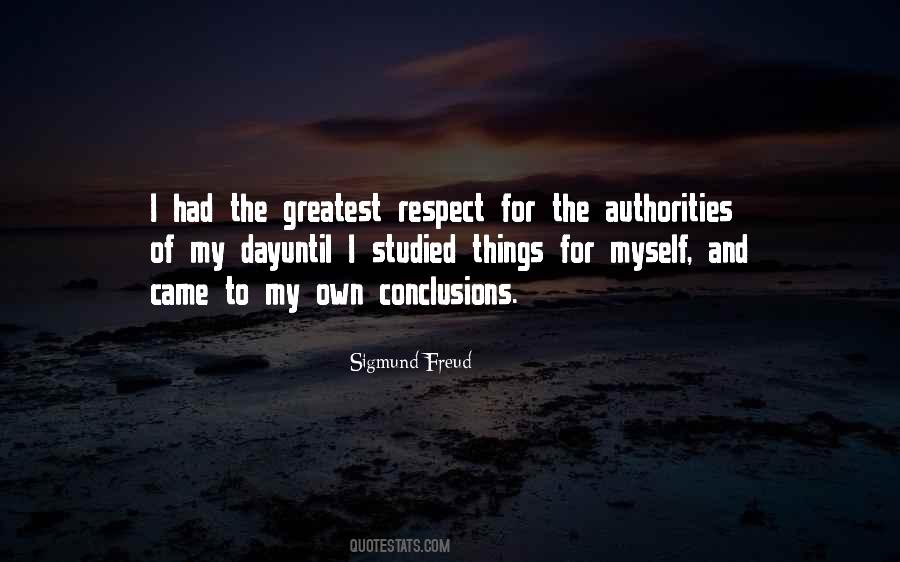 Respect For Authority Quotes #31951
