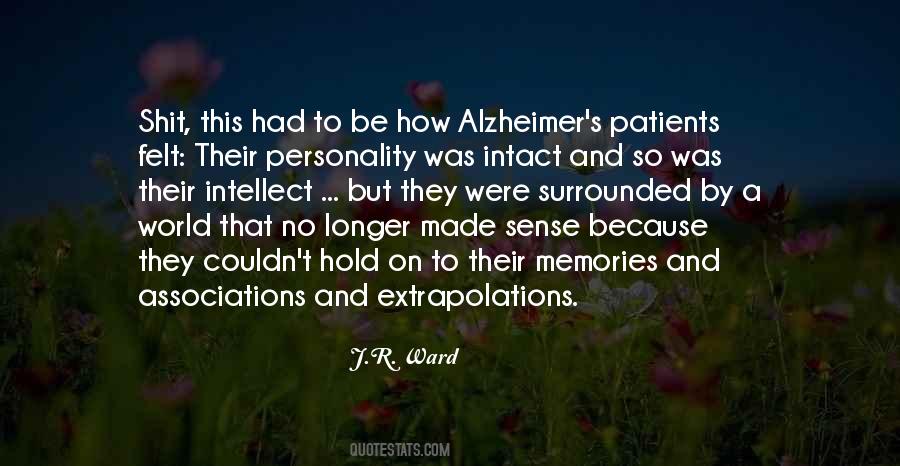 Alzheimer's Patients Quotes #1042743