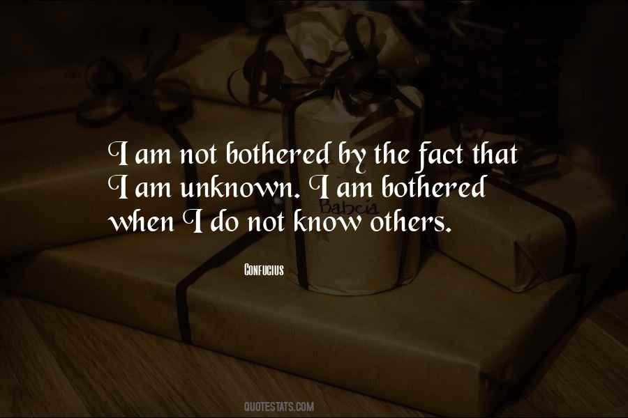 Am Not Bothered Quotes #1675161