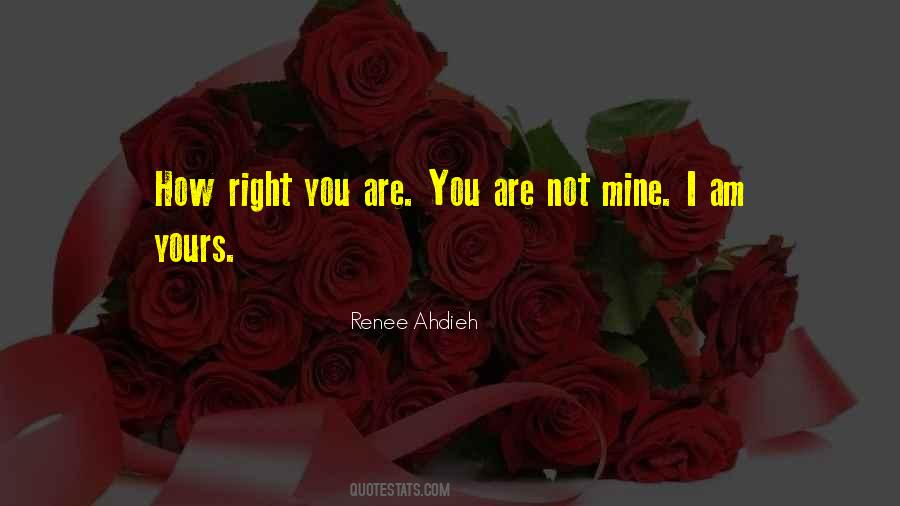 Am Not Yours Quotes #5119