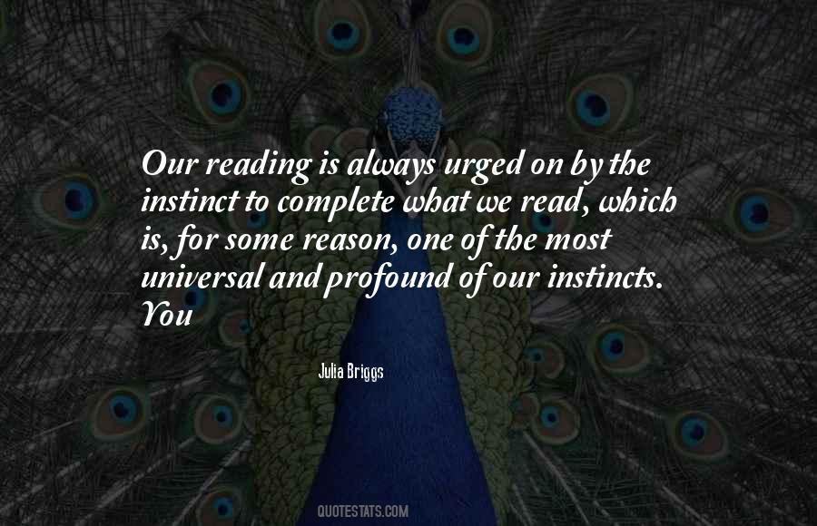 Our Instincts Quotes #1262012