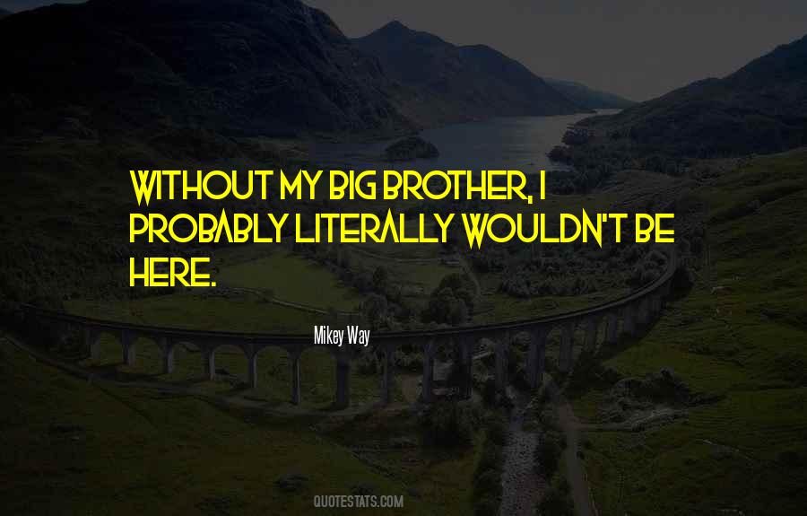 Quotes About My Big Brother #592457