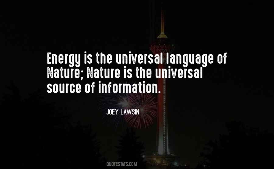 Energy Of Nature Quotes #443213