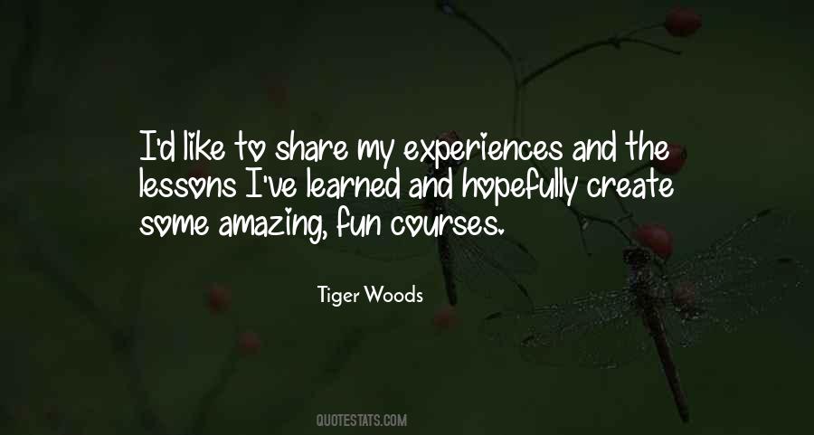 Amazing Experiences Quotes #208142