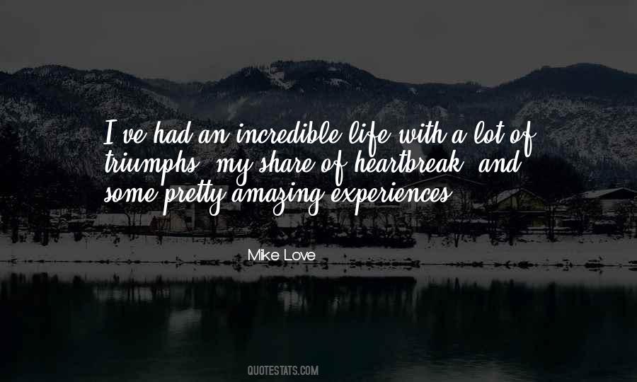 Amazing Experiences Quotes #63554