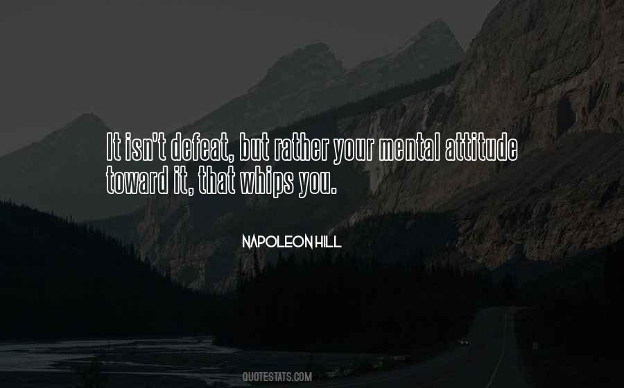 Mental Attitude Quotes #29908