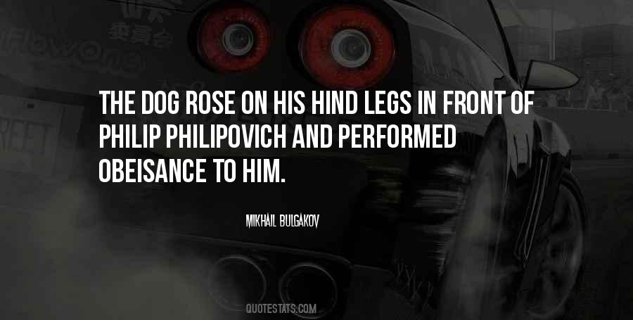 Hind Legs Quotes #1536271
