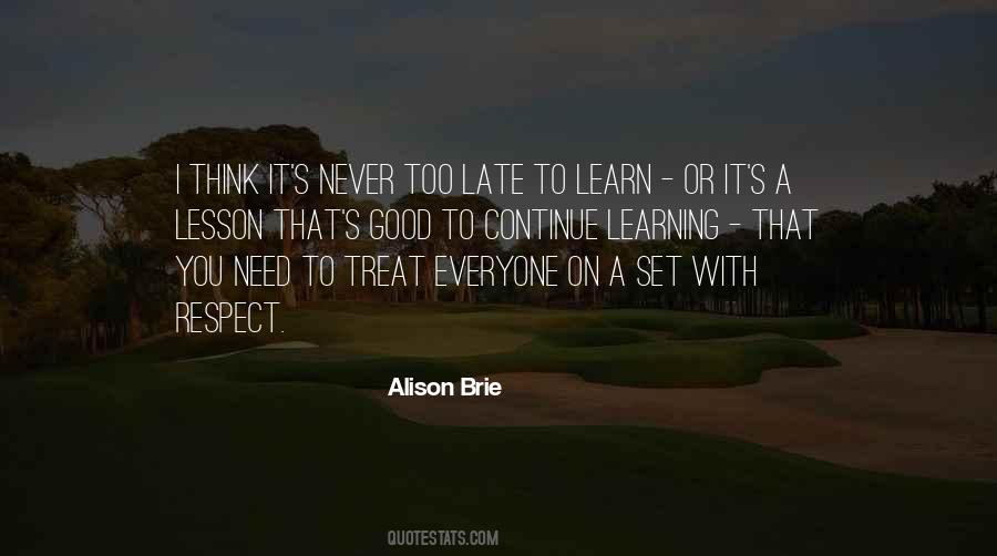 Learning Lesson Quotes #575130