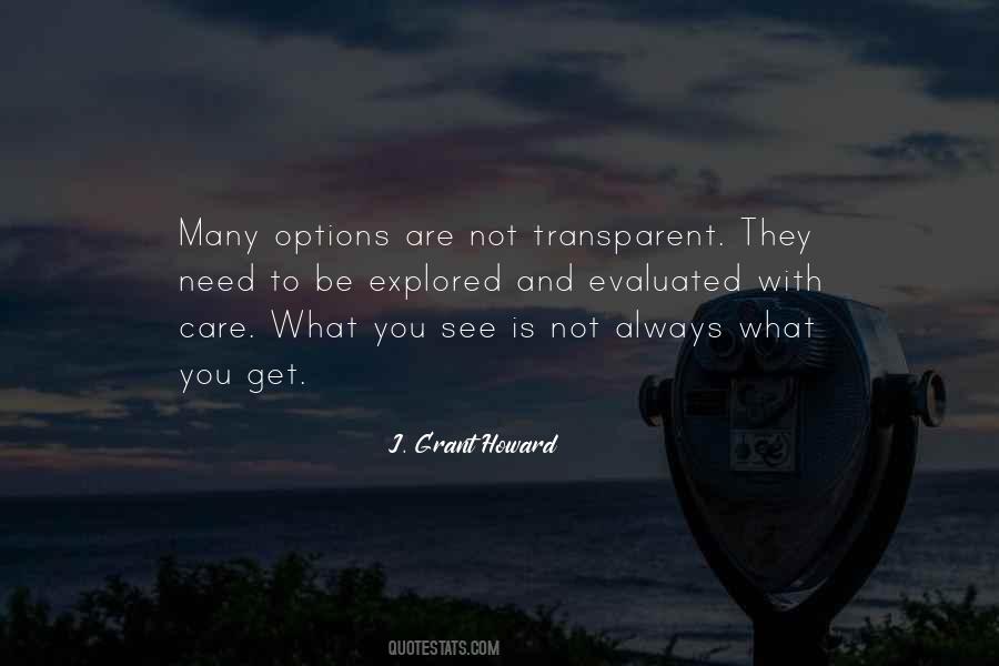 Be Transparent Quotes #365144