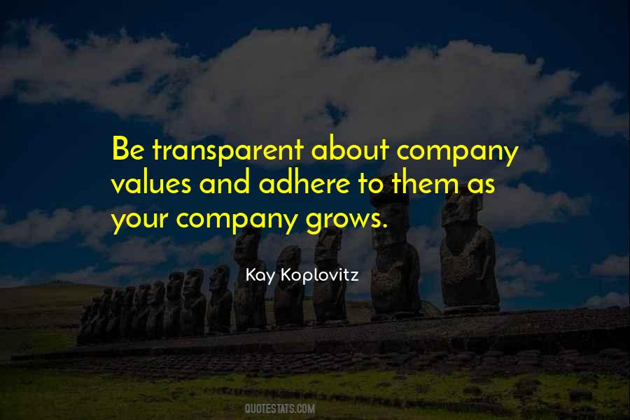 Be Transparent Quotes #883059