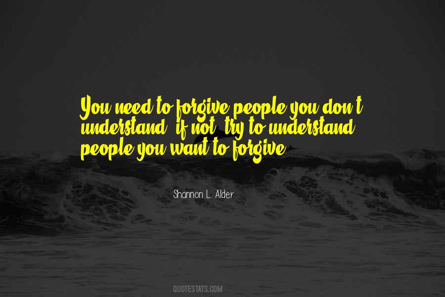 Understand People Quotes #117521
