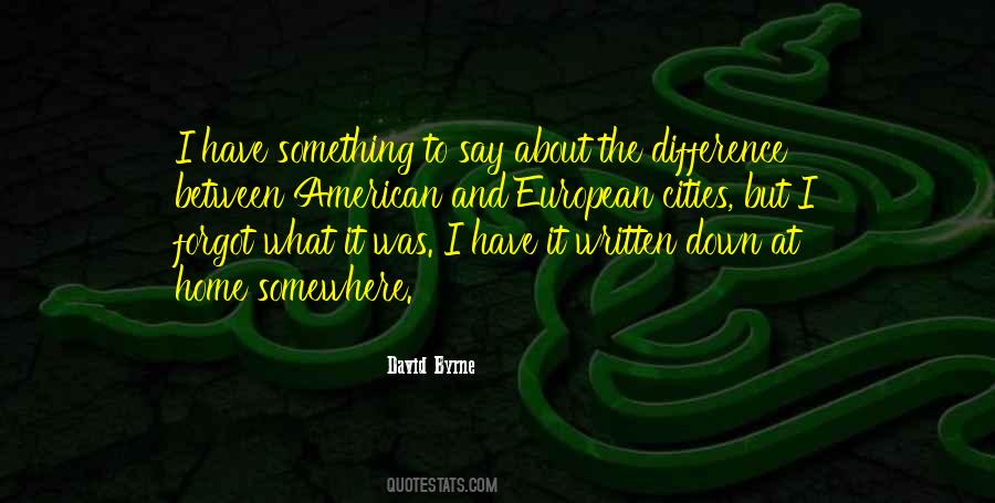 American And European Quotes #1228929