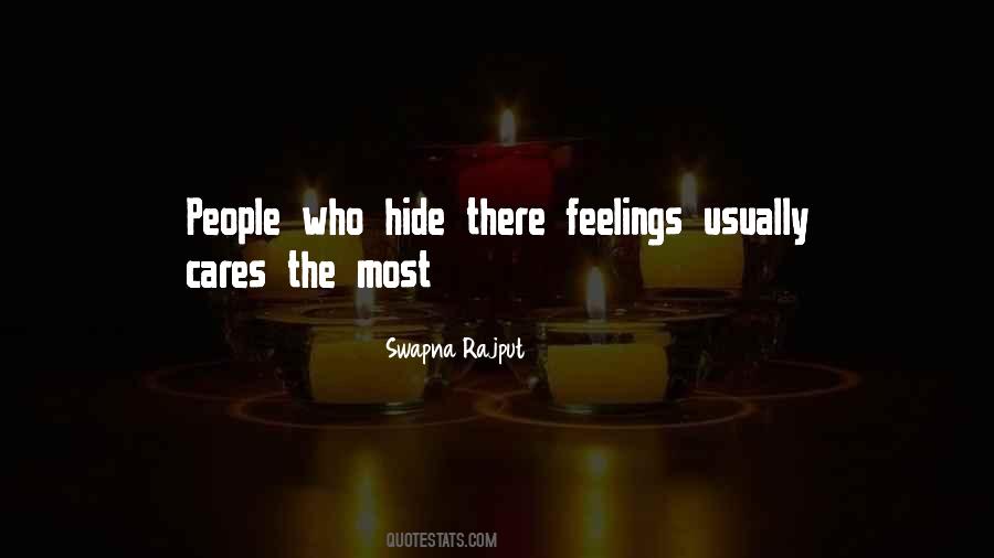 Hide Your Feelings Quotes #1419535