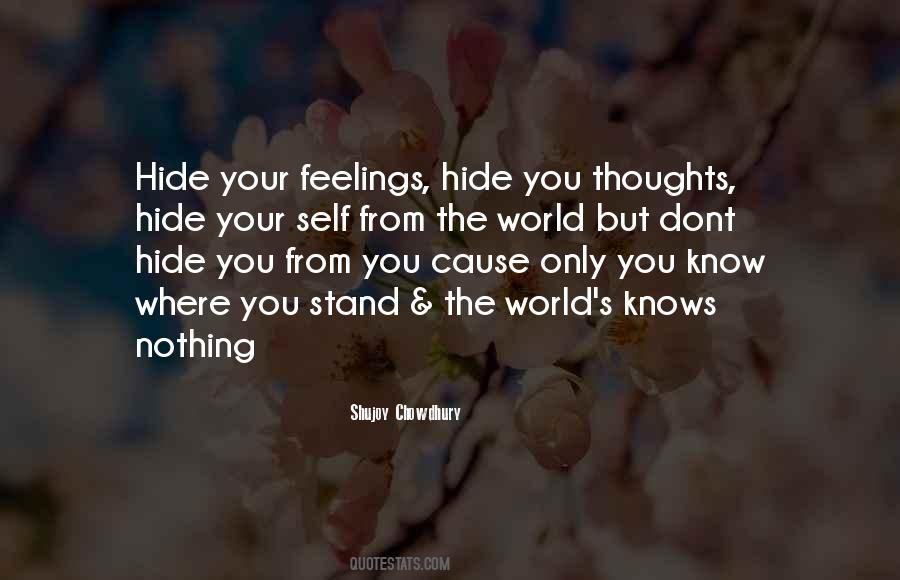 Hide Your Feelings Quotes #1642241