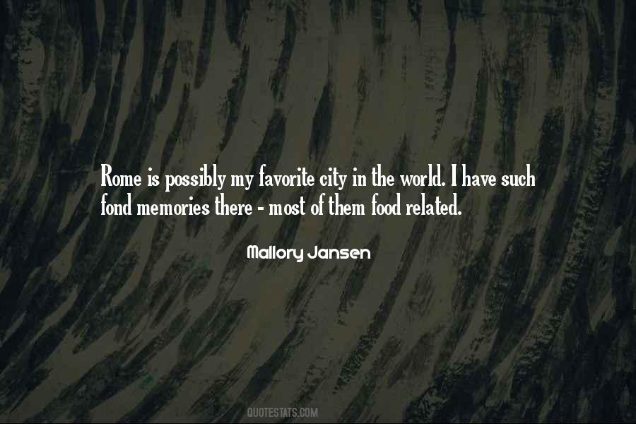 Food Memories Quotes #1028282