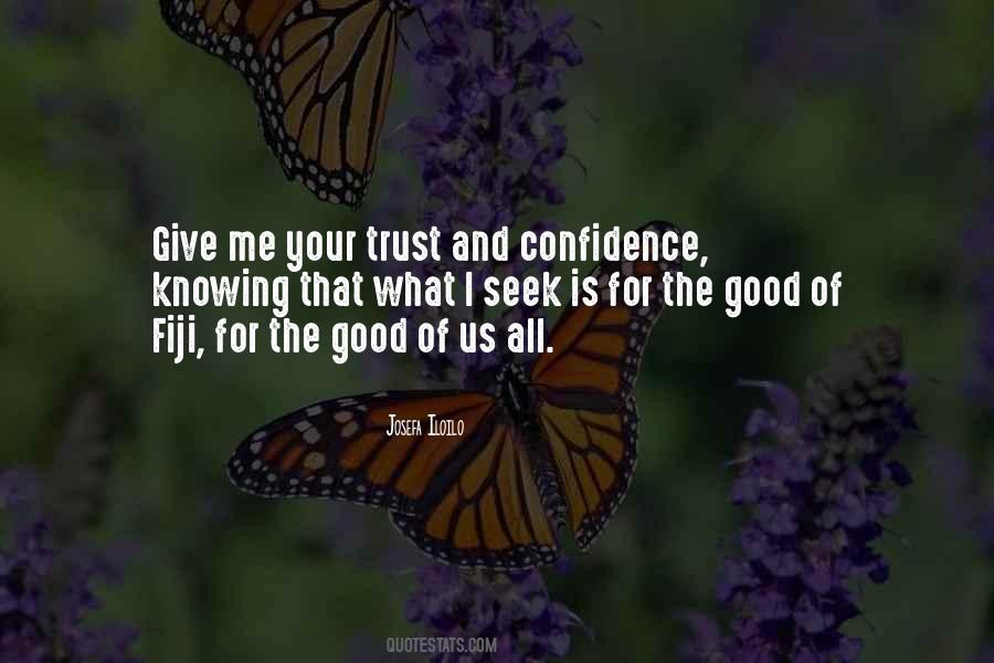 Confidence And Trust Quotes #825757
