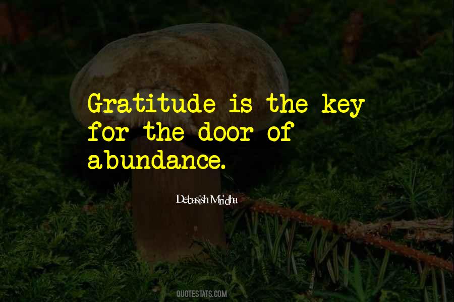 Key To The Door Of Abundance Quotes #1313859