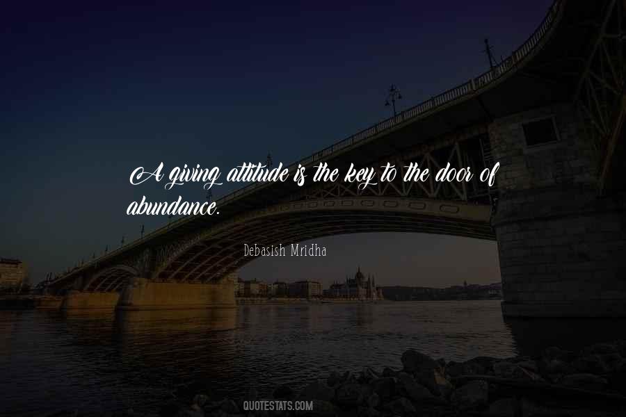 Key To The Door Of Abundance Quotes #1473828