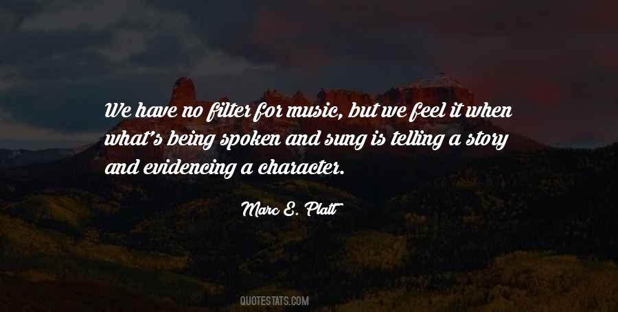 Quotes About Music Telling A Story #1683274