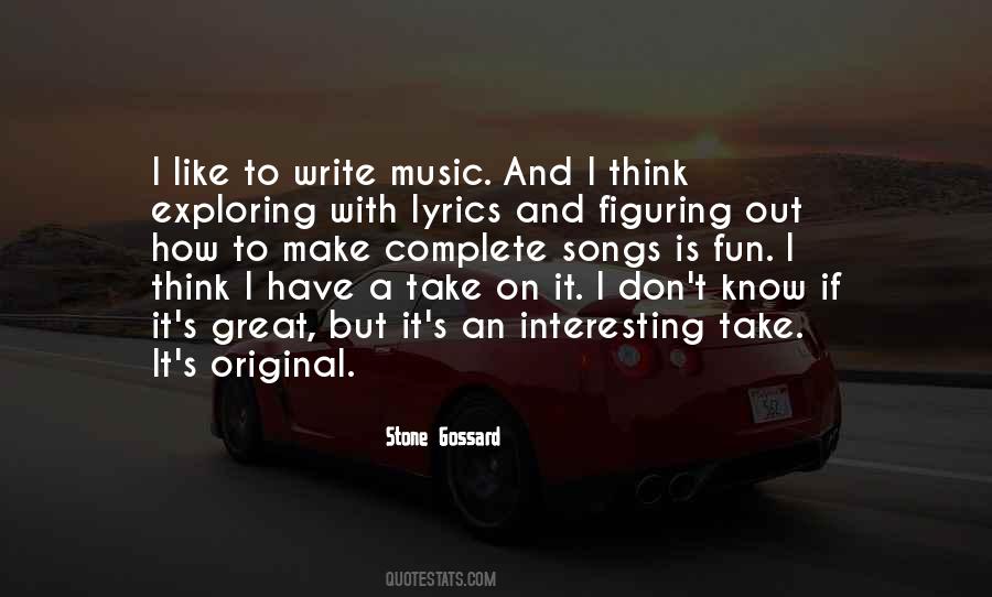 Quotes About Music Songs #56186