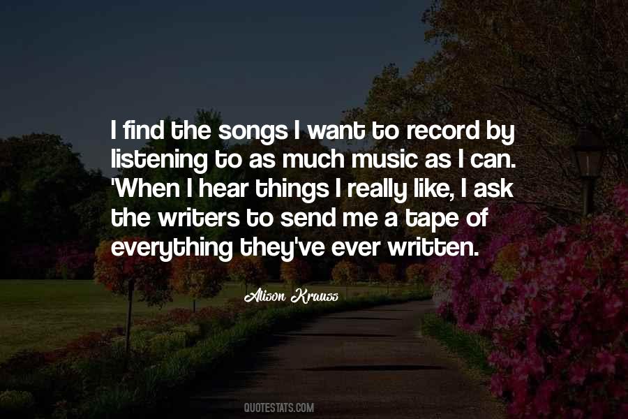 Quotes About Music Songs #67678