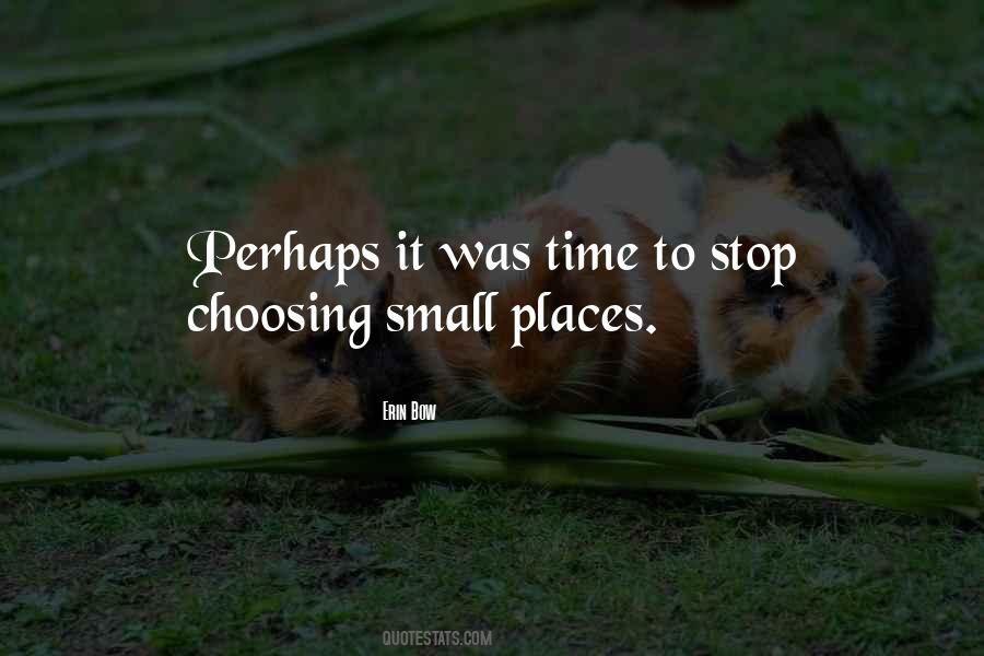 Small Places Quotes #475387
