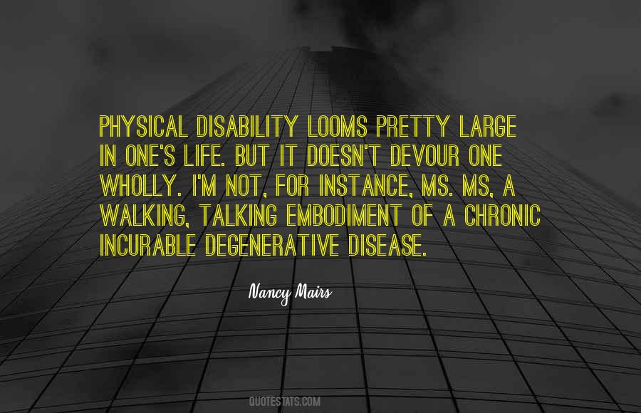 Disease Life Quotes #532709