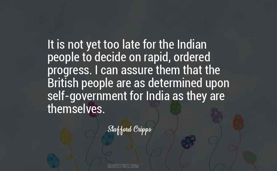 Is Not Too Late Quotes #134861