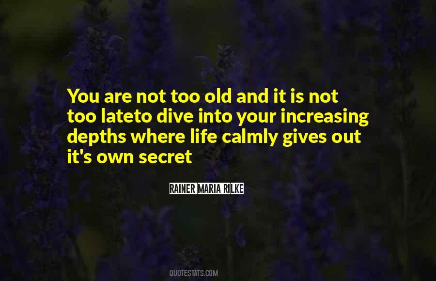 Is Not Too Late Quotes #1816478