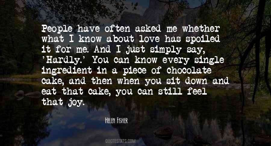 Love And Chocolate Quotes #1257412