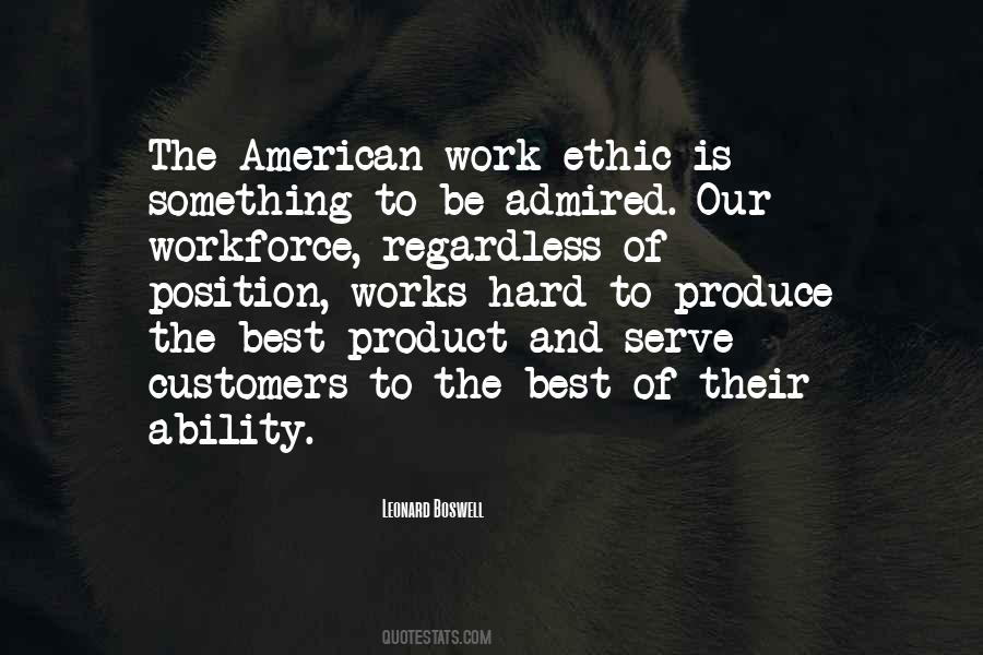 American Work Ethic Quotes #1690793