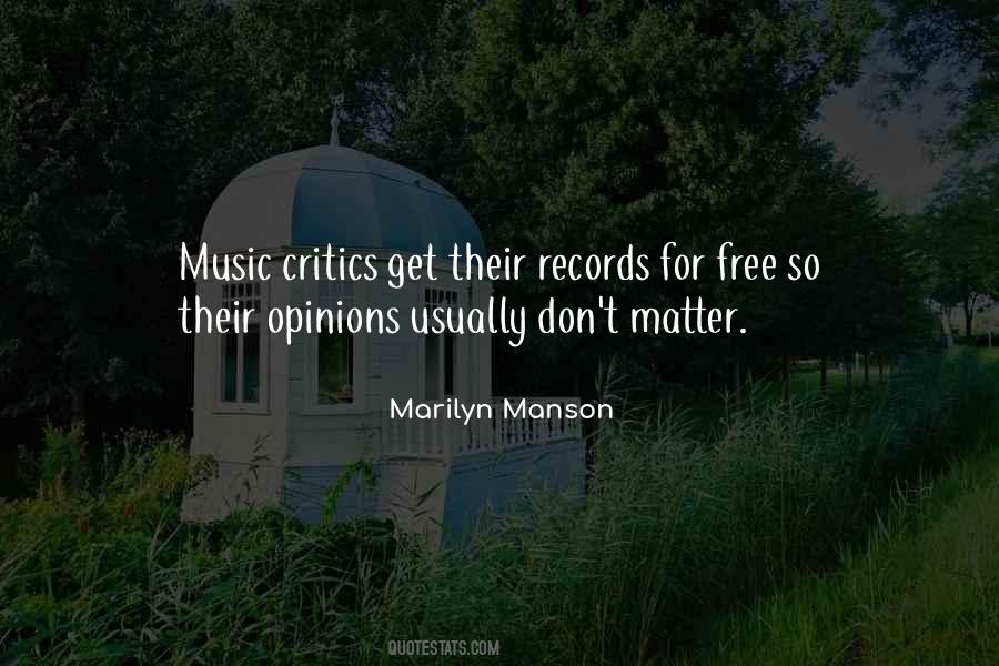 Quotes About Music Marilyn Manson #1665994