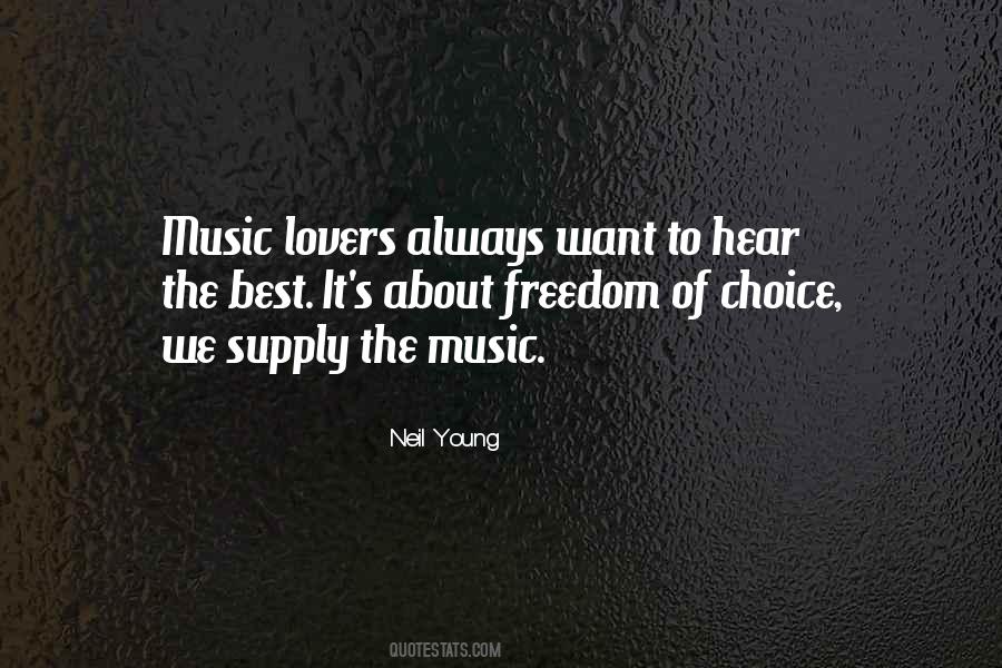 Quotes About Music Lovers #1509490