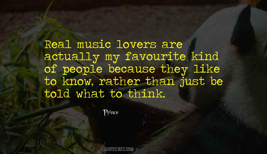 Quotes About Music Lovers #303461