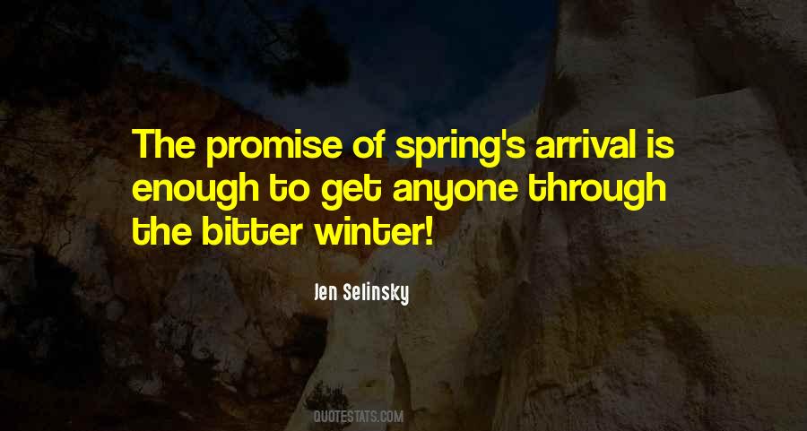 Winter To Spring Quotes #174459