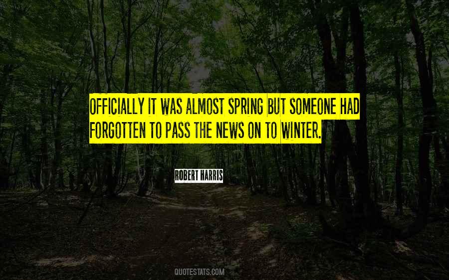 Winter To Spring Quotes #805469