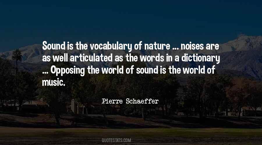 Quotes About Music In Nature #889095