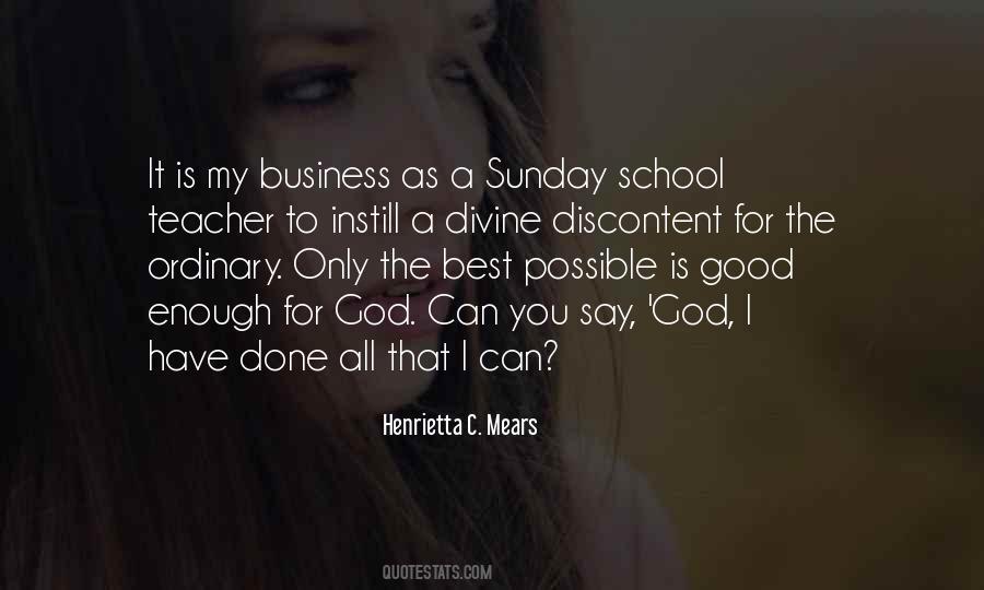 School Sunday Quotes #1288127