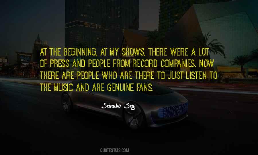 Quotes About Music Fans #575383